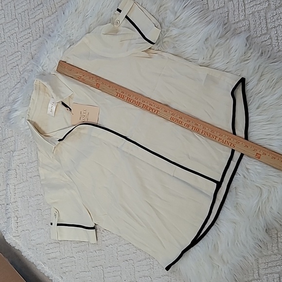 NWT Sancia The Label Laine Shirt & Cambrie Shorts Set Pearl Two Piece - Picture 9 of 9